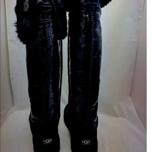 UGGS Black Sequins over the knee
